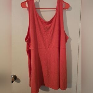 Torrid ribbed peach babydoll tank